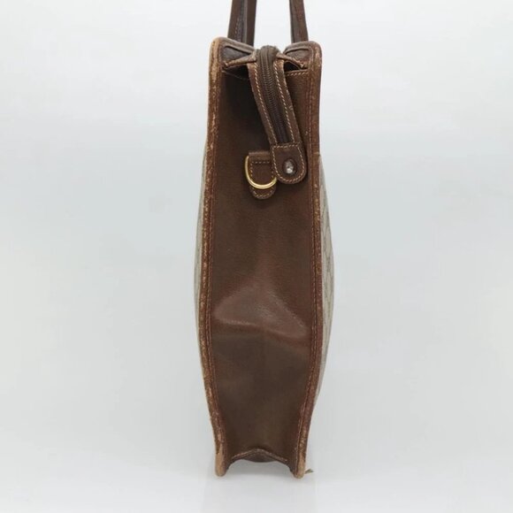 GUCCI GG Supreme Tote Bag PVC Beige Gold Auth am8712 - Picture 14 of 16